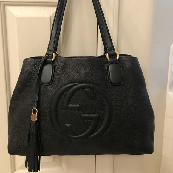 Gucci Handbags - Gucci Medium Leather Handbag Authentic